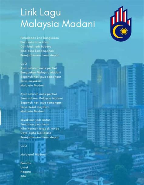 malaysia madani lirik